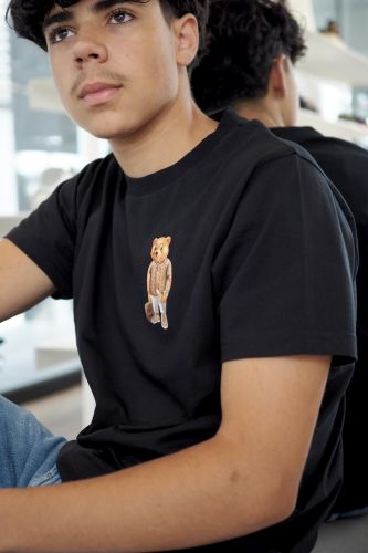 T-shirt noir avec imprimé Filou sur le devant BARON FILOU | Marine