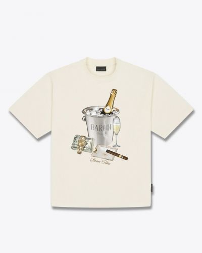 Baron Filou tee-Shirt Ecru hommes (TS Addition dos  - TS Addition dos ecru) - Marine | Much more than shoes