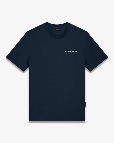 Baron Filou tee-Shirt Bleu hommes (TS Backprint Baron palmiers - TS Backprint Baron palmiers) - Marine | Much more than shoes