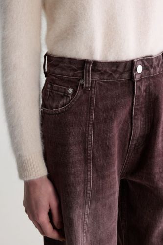 Jeans ballon bordeaux délavé BELLEROSE | MARINE Auvelais