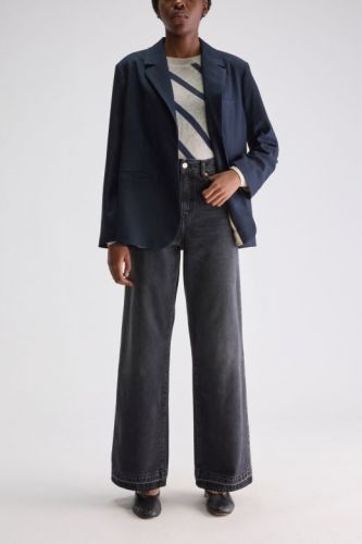 Blazer classique à fines rayures bleu marine BELLEROSE | Marine