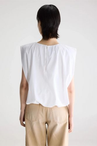 Blouse ballon blanche BELLEROSE | Marine