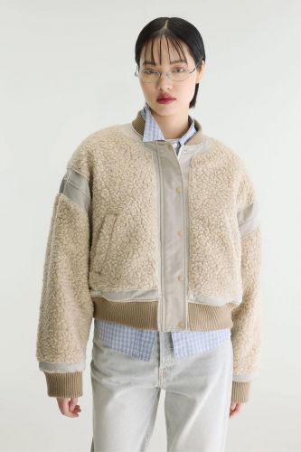 Bomber réversible orange & teddy BELLEROSE | Marine