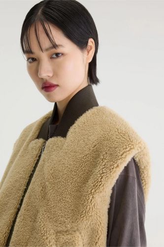 Veste sans manches réversible imprimé léo & teddy BELLEROSE | Marine