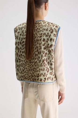 Bodywarmer réversible en denim/léo BELLEROSE | Marine