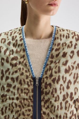 Bodywarmer réversible en denim/léo BELLEROSE | Marine