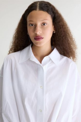 Chemise blanche reprise devant BELLEROSE | Marine