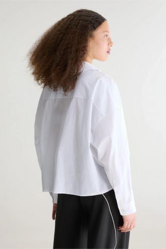 Chemise blanche reprise devant BELLEROSE | Marine