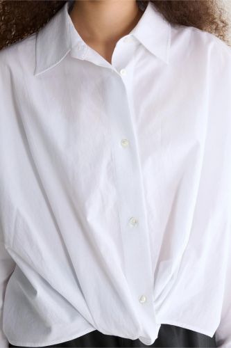 Chemise blanche reprise devant BELLEROSE | Marine