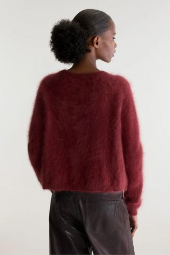 Gilet en mohair bordeaux BELLEROSE | Marine
