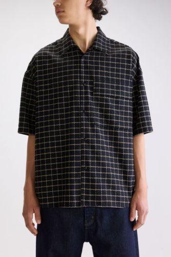 Chemise manches courtes à carreaux BELLEROSE HOMME | Marine