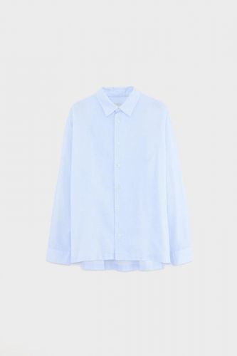 Bellerose Homme chemise Ciel hommes (Chemise mini quadrillé ciel - FLIP) - Marine | Much more than shoes