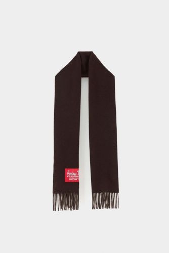 Echarpe marron unie BELLEROSE | Marine Auvelais 