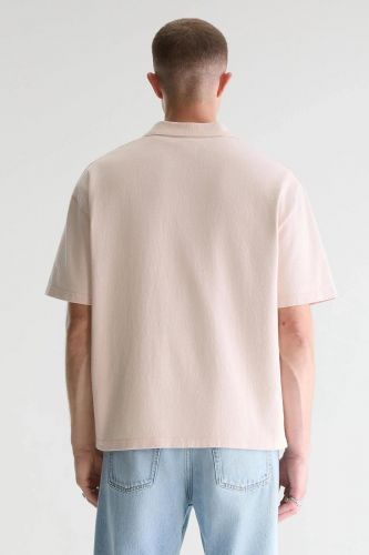 Bellerose Homme polo Rose hommes (Polo basic - FORST rose clair uni) - Marine | Much more than shoes