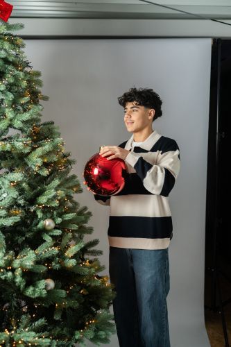 Bellerose Homme polo bleu/beige