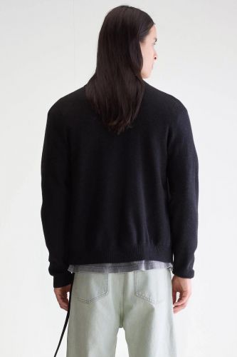 Pull zippé noir BELLEROSE | Marine