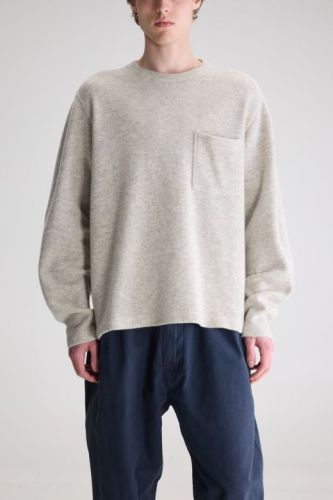 Bellerose Homme sweat  Gris hommes (Sweat mousse - VELO gris chiné) - Marine | Much more than shoes