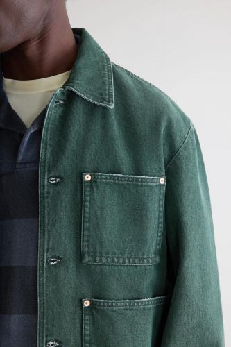 Bellerose Homme veste Vert hommes (Veste denim vert - KADILLAC 61) - Marine | Much more than shoes