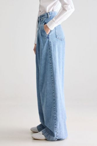 Jeans bleu à pinces BELLEROSE | Marine