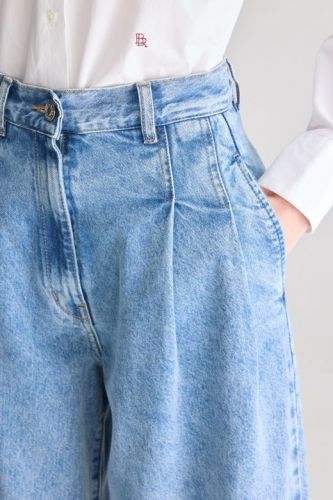 Jeans bleu à pinces BELLEROSE | Marine