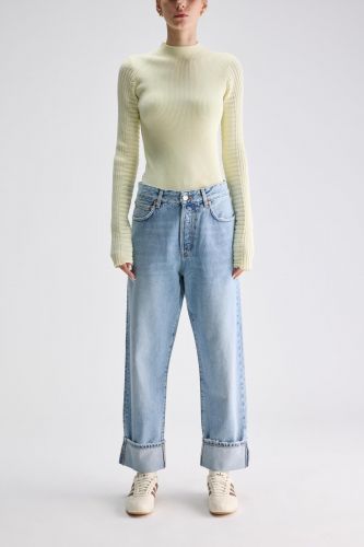 Jeans boyfriend à revers BELLEROSE | Marine