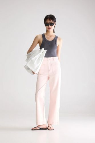 Bellerose pantalon Rose femmes (Jeans rose poches appliquées - PRESTON rose délavé) - Marine | Much more than shoes