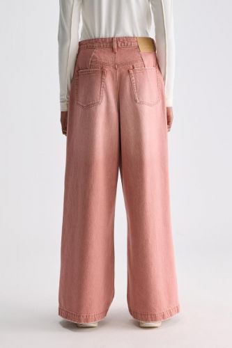 Jeans taille haute rose délavé BELLEROSE | Marine