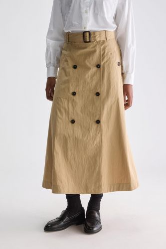 Jupe gabardine beige BELLEROSE | Marine