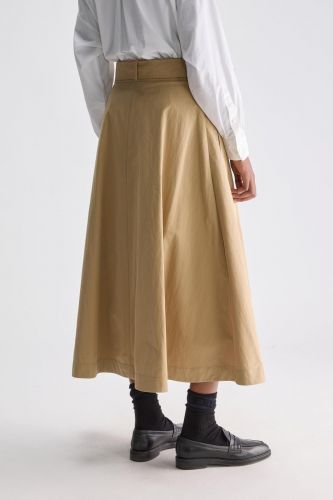 Jupe gabardine beige BELLEROSE | Marine