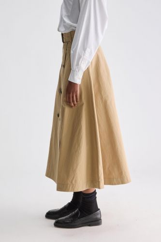 Jupe gabardine beige BELLEROSE | Marine