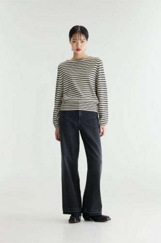 Pull en maille écru et bleu marine BELLEROSE | Marine
