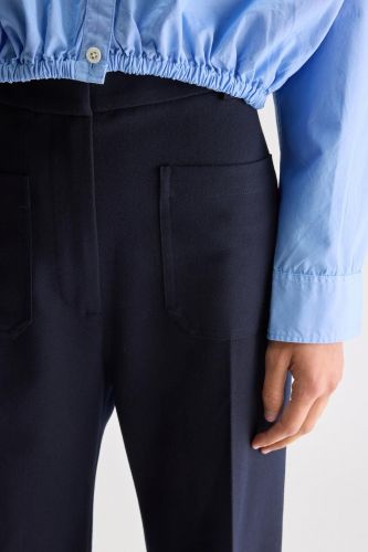 Pantalon flair bleu marine BELLEROSE | Marine