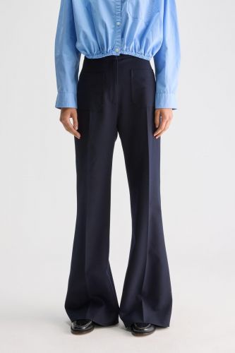Pantalon flair bleu marine BELLEROSE | Marine