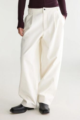 Pantalon fuselé écru en coton BELLEROSE | Marine