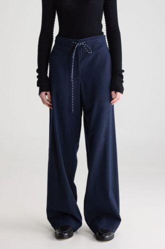 Pantalon droit bleu marine ligné BELLEROSE | MARINE Auvelais