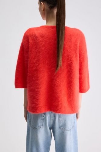 Bellerose pull Rouge femmes (Pull manches courtes  - DIME angora salsa red) - Marine | Much more than shoes