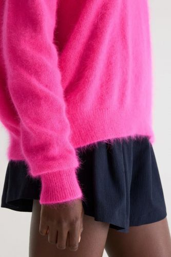 Pull oversize rose fluo BELLEROSE | Marine