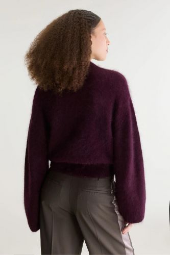 Pull en mohair prune BELLEROSE | Marine