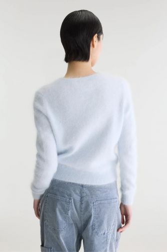 Pull en mohair bleu ciel BELLEROSE | Marine