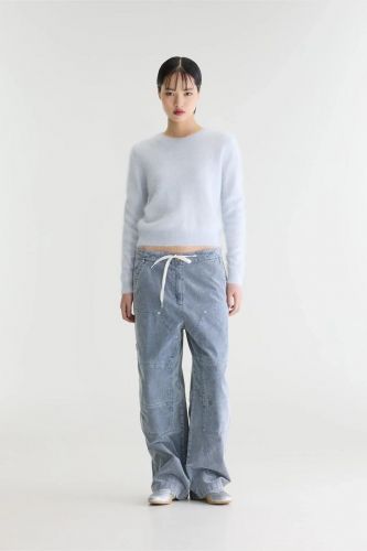Pull en mohair bleu ciel BELLEROSE | Marine