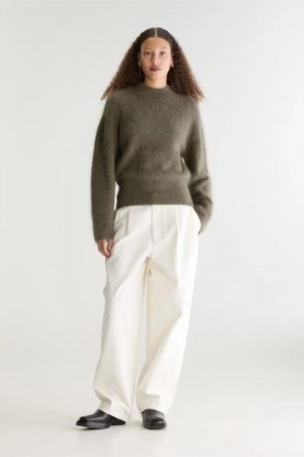 Pull en mohair kaki BELLEROSE | Marine