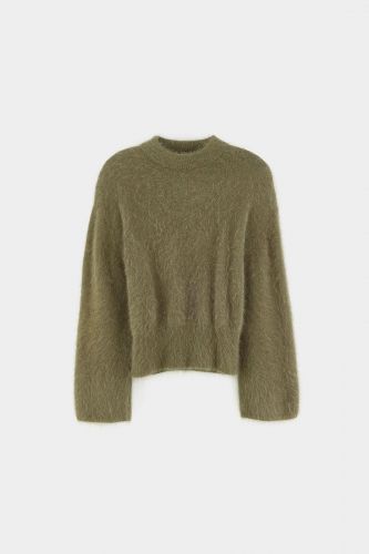 Pull en mohair kaki BELLEROSE | Marine