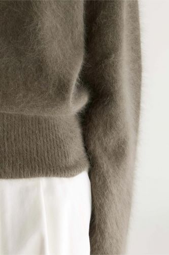 Pull en mohair kaki BELLEROSE | Marine