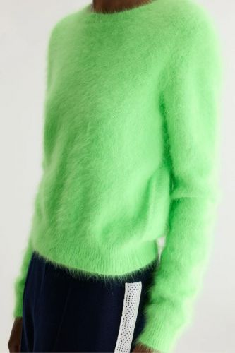 Pull en mohair vert fluo BELLEROSE | Marine