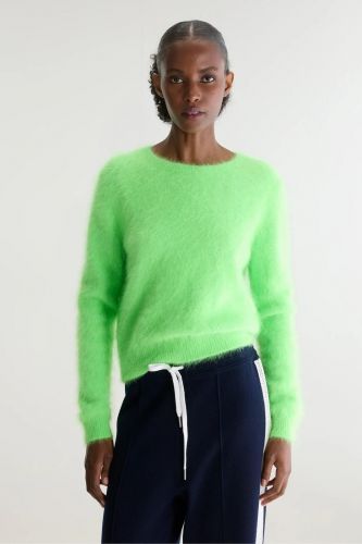 Pull en mohair vert fluo BELLEROSE | Marine