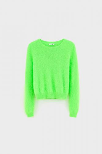 Pull en mohair vert fluo BELLEROSE | Marine