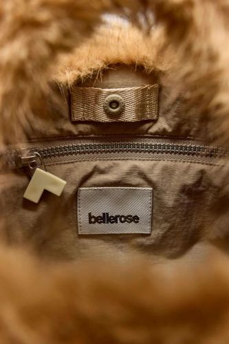 Mini sac en fourrure camel BELLEROSE | Marine
