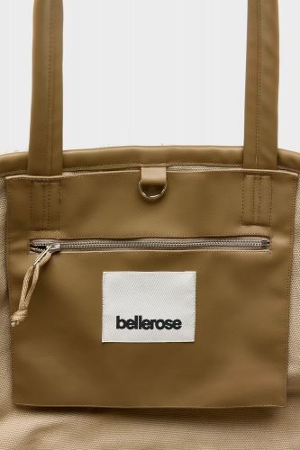 Sac cabas fausse fourrure beige BELLEROSE | MARINE Auvelais