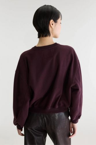 Sweat bordeaux coupe courte BELLEROSE | Marine