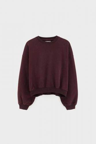 Sweat bordeaux coupe courte BELLEROSE | Marine
